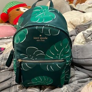 NWT Kate Spade monstera backpack